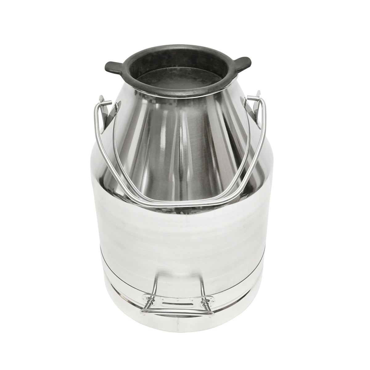 Stainless steel can with lid for milk 30L cow milking machine Breckner Germany