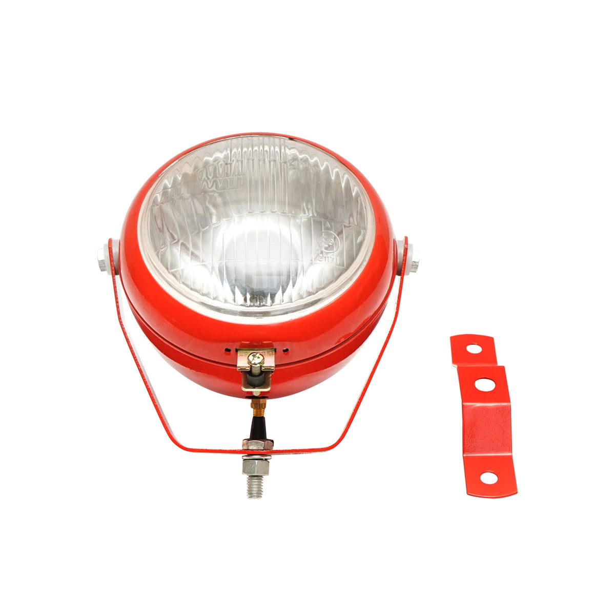 Red lamp, adjustable work projector with UNIVERSAL switch 12V