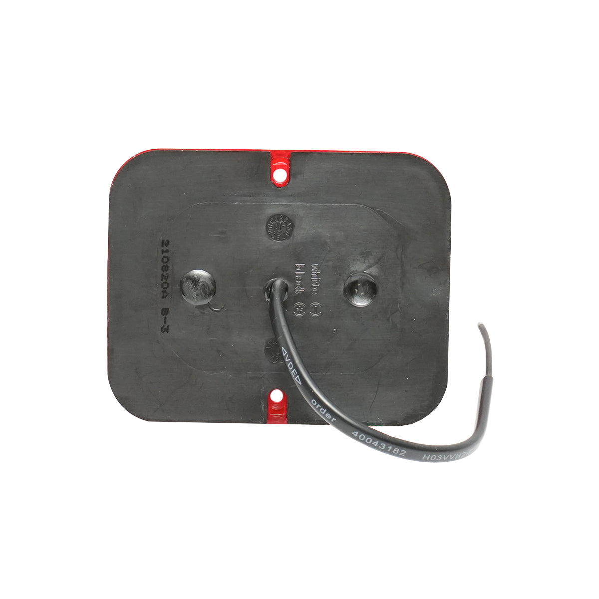Red fog lamp with LED E-mark 101x81x29mm IP67