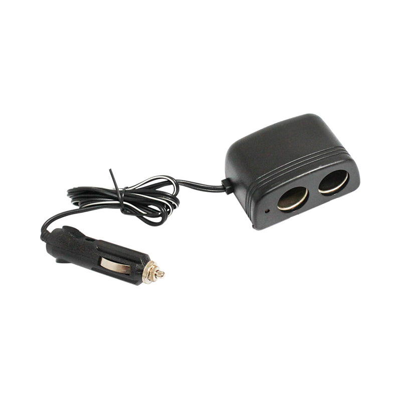 Double car cigarette lighter extension