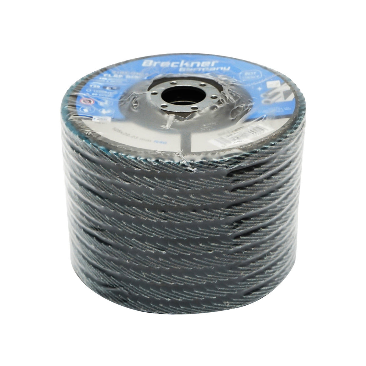 Zirconium abrasive grinding disc for cutting and polishing metal, stainless steel P40, 125mm Breckner Germany