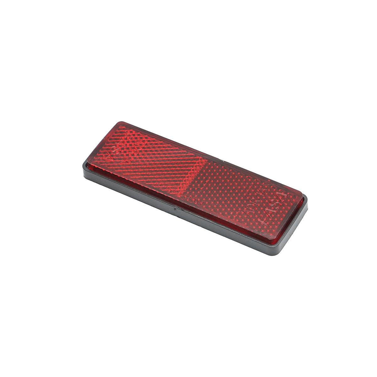 Rectangular reflective 90x32mm red back