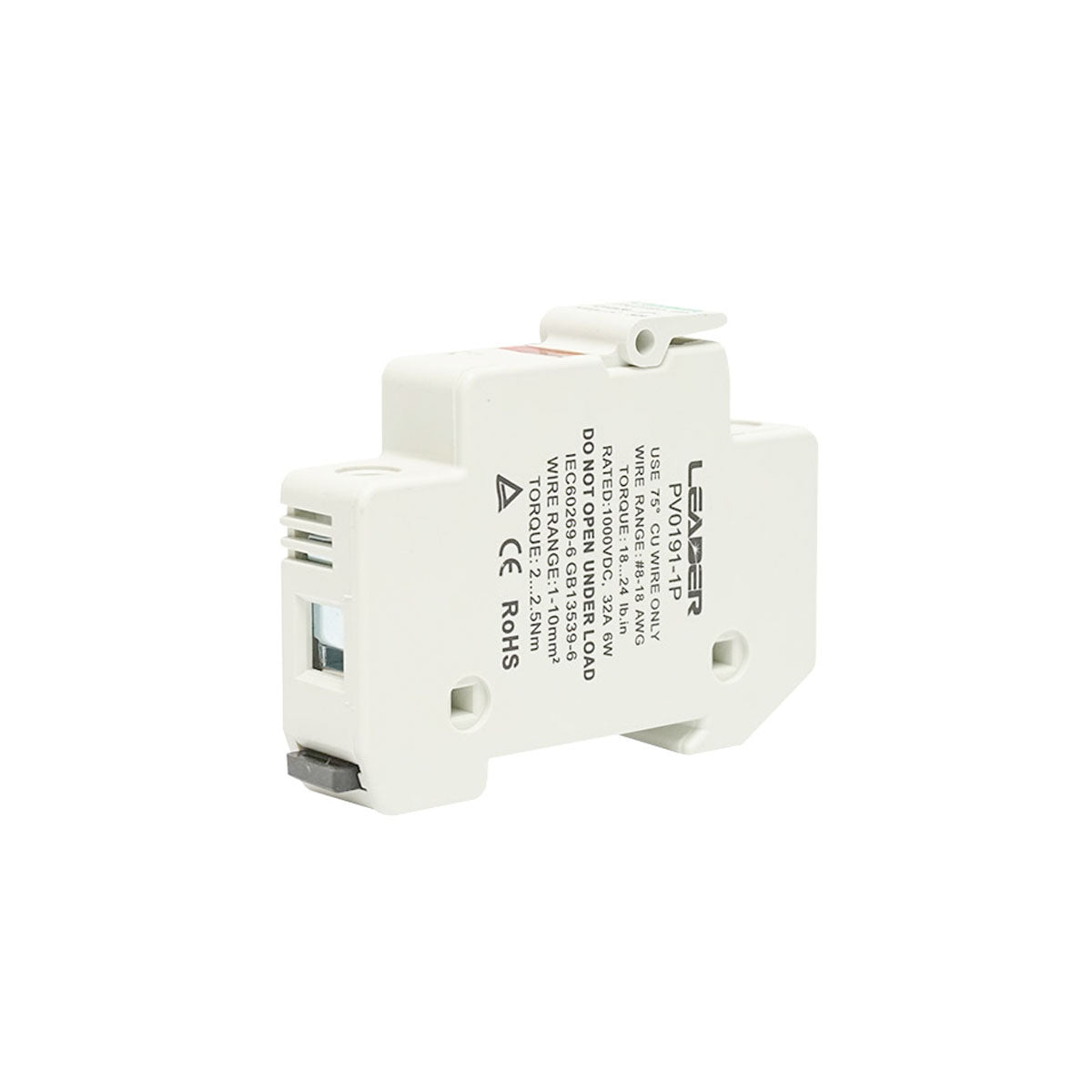 Base, fusible separator gPV for photovoltaic systems 1P, 1000V Leader