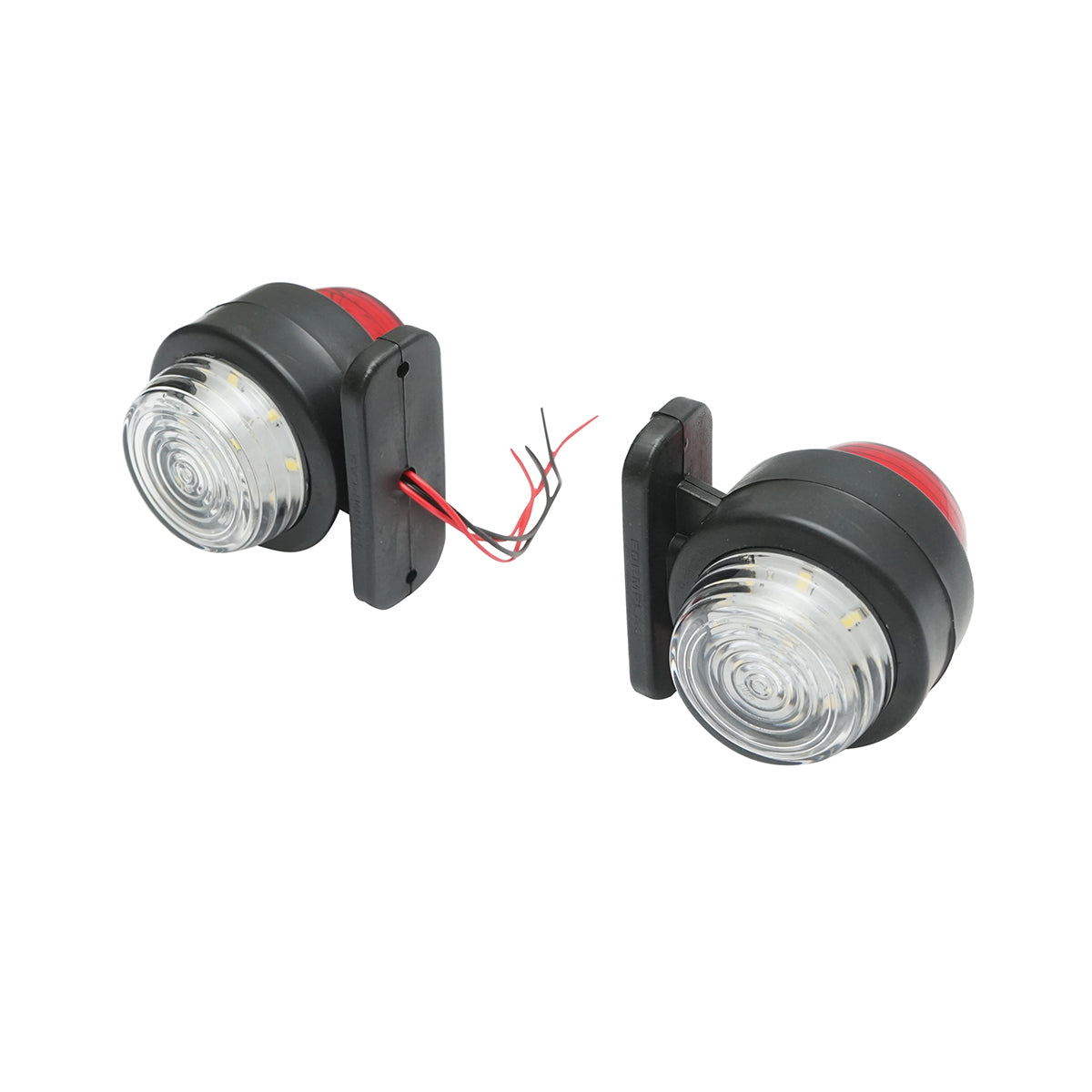 Side marker lights with LED 12/24V, red-white Breckner Germany