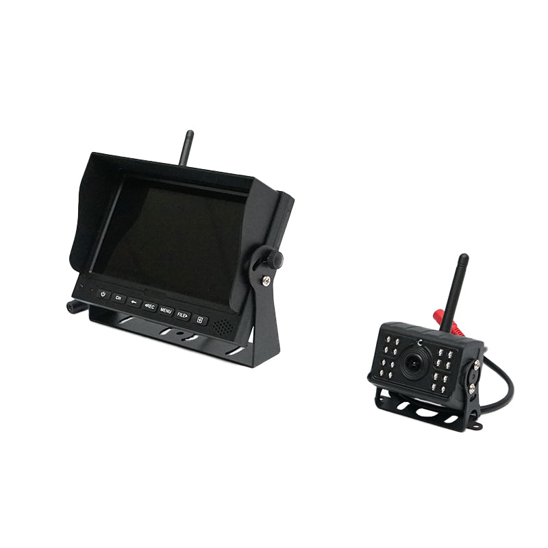 Wireless rearview camera with 2 channels 12V display