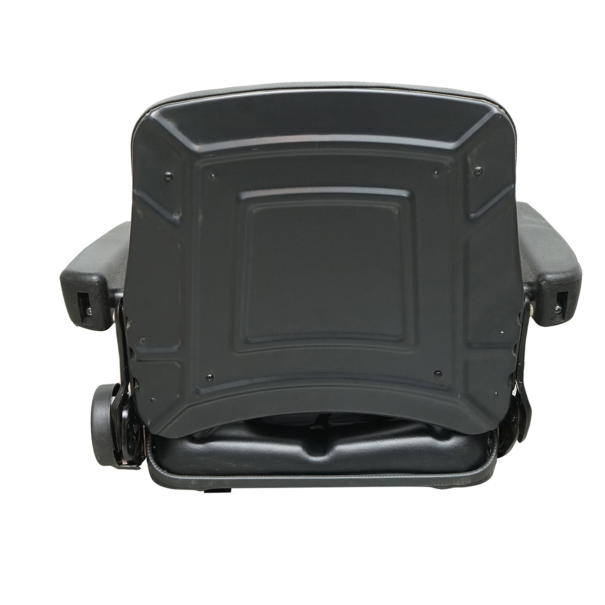 Universal seat with seat belt and armrests for agricultural or industrial machinery