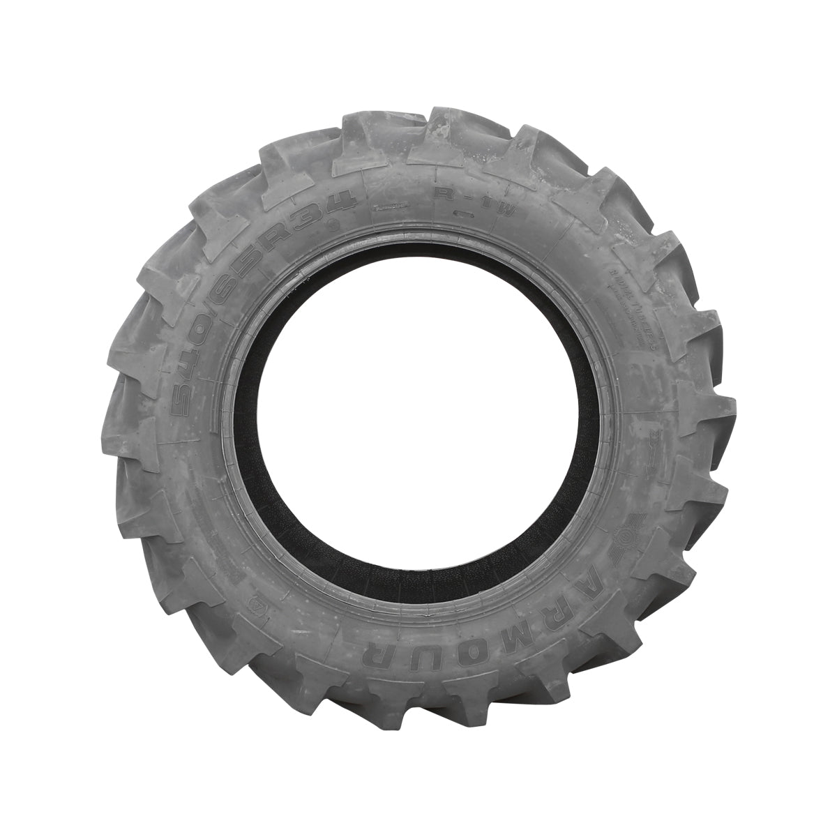 Radial tubeless agricultural tire 540/65R34 with V profile tread R-1W