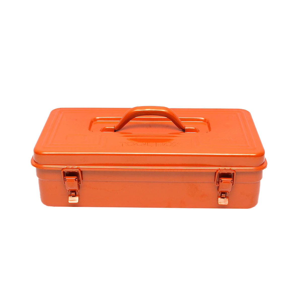 Orange metal tool box 420X210X125mm Breckner Germany