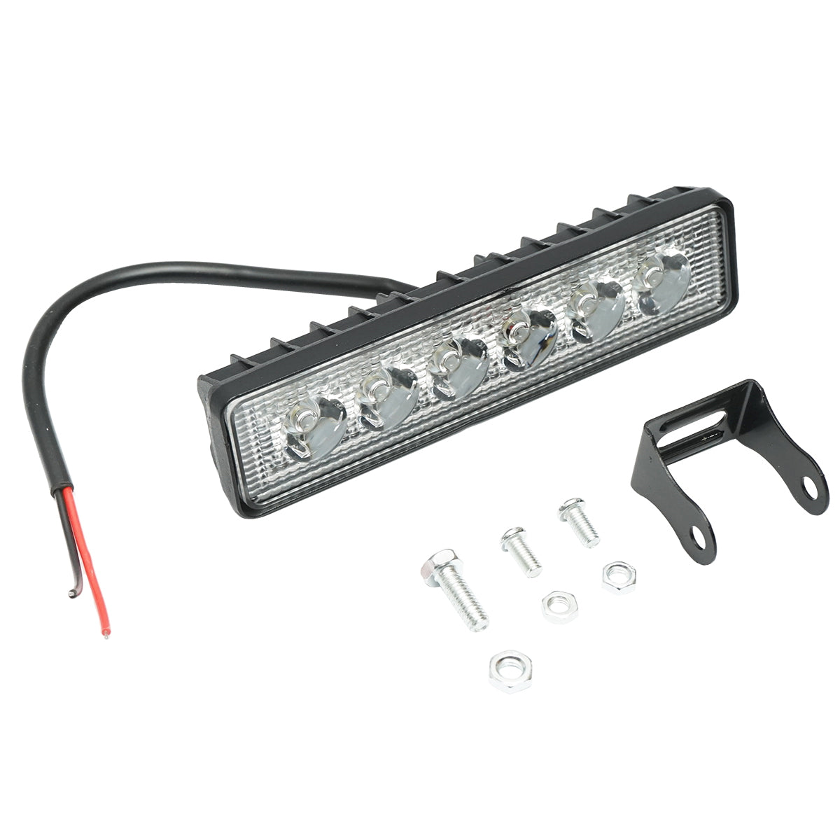 Bar-type lamp with 6 LEDs 10-60V 18W radiation angle 30 degrees spotlight 160x43x42mm