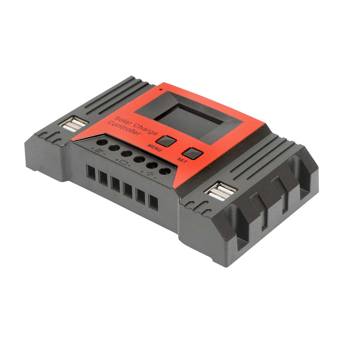 PWM voltage regulator for solar panel 20A 12V/24V 4X USB ports (12V=260W) (24V=520W) max. 50V