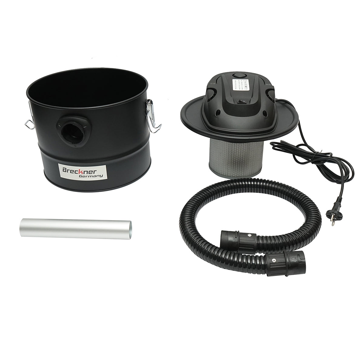 Ash vacuum cleaner 1000W, 220V, metal body volume 15L, suction power 17 kPa Breckner Germany