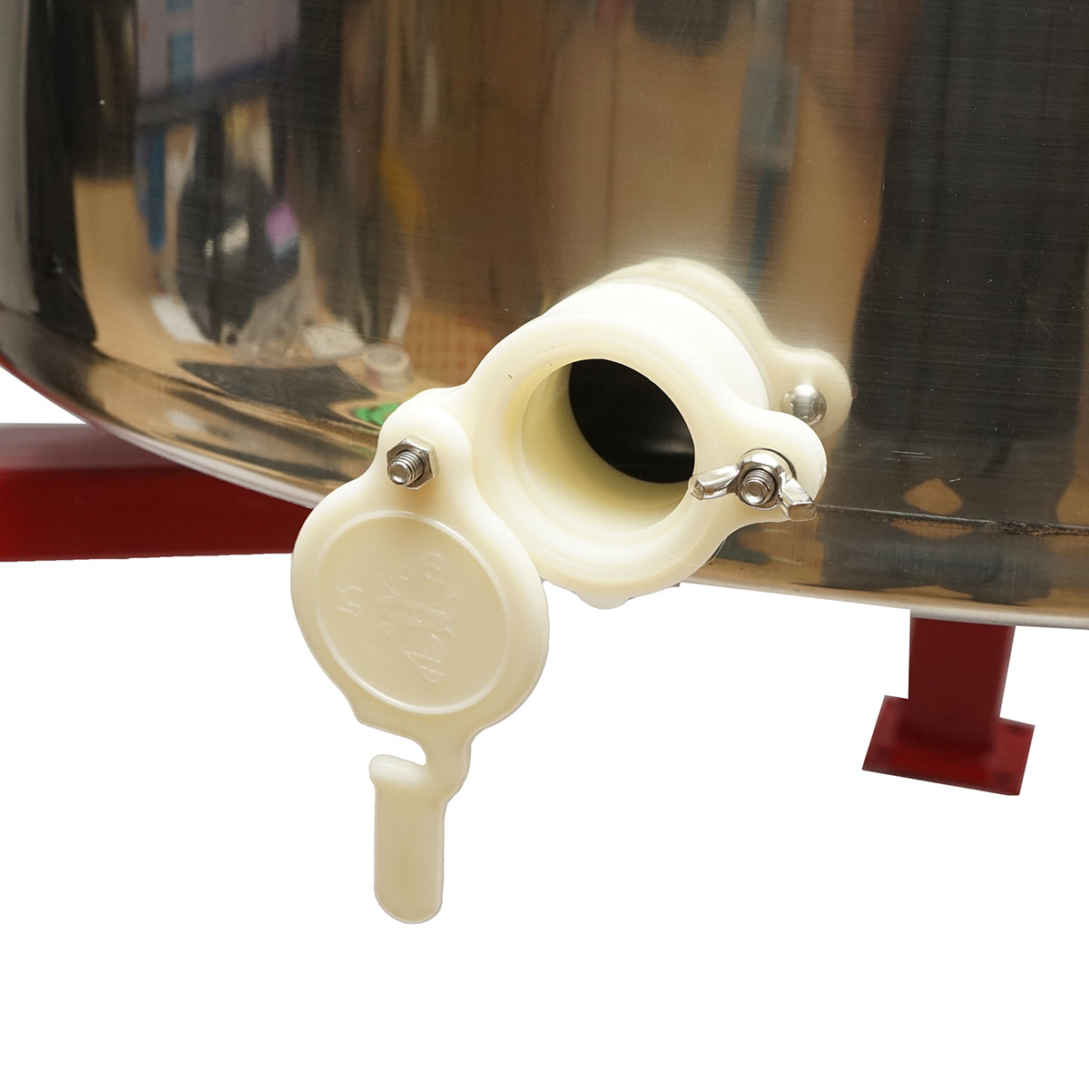 Manual beekeeping centrifuge, stainless steel honey extractor with 4 frames