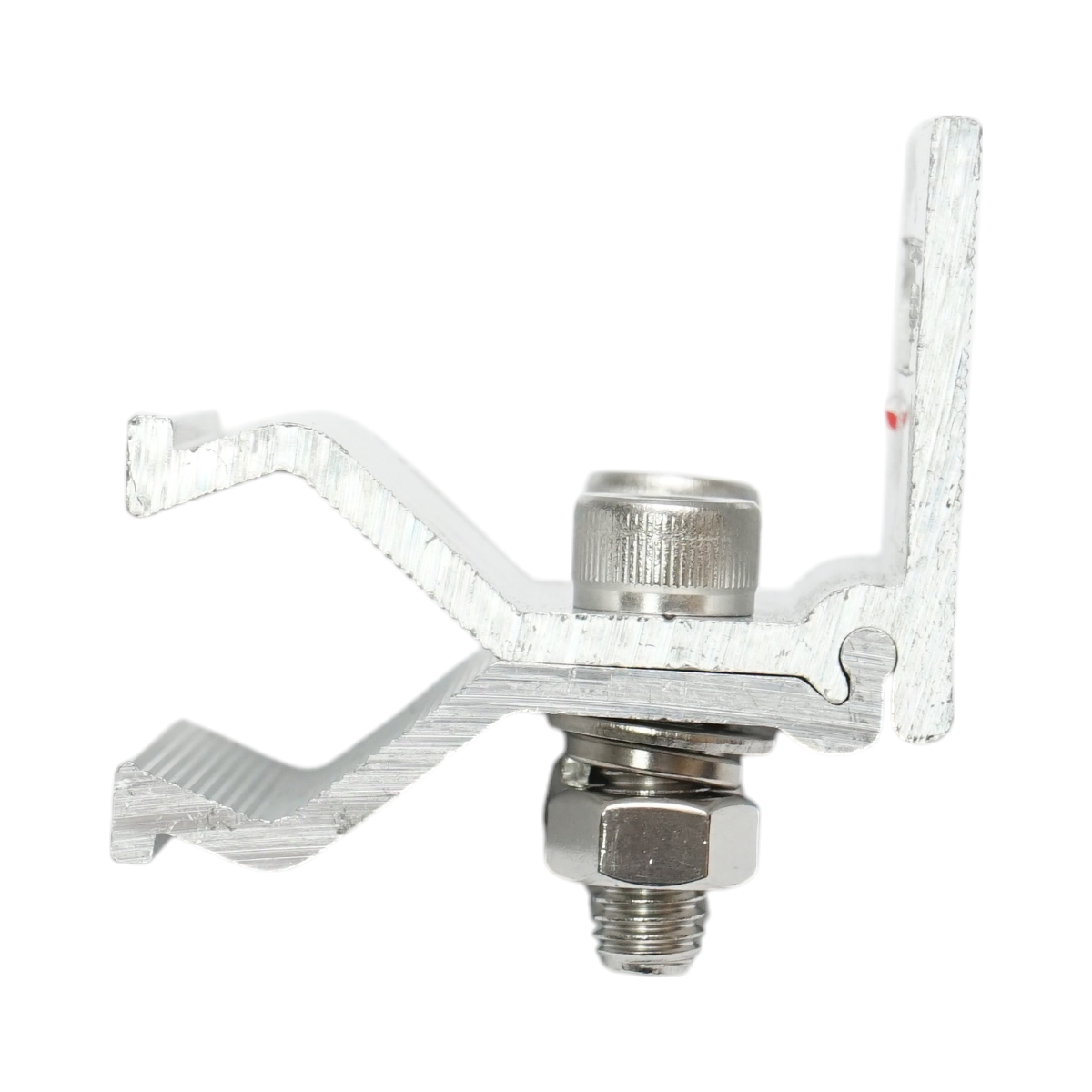 The clamp for the corrugated sheet metal roof for solar panel photovoltaic system B Breckner Germany