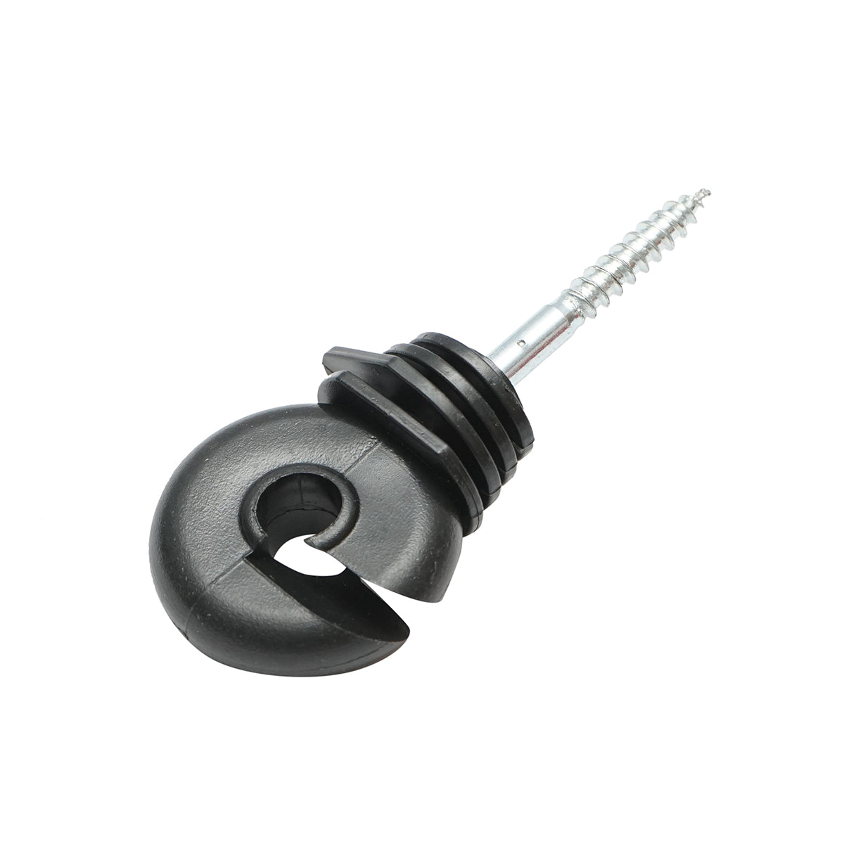 Compact black ring isolator with a diameter of 5.6mm, measuring 87x37mm for electric fence Thor