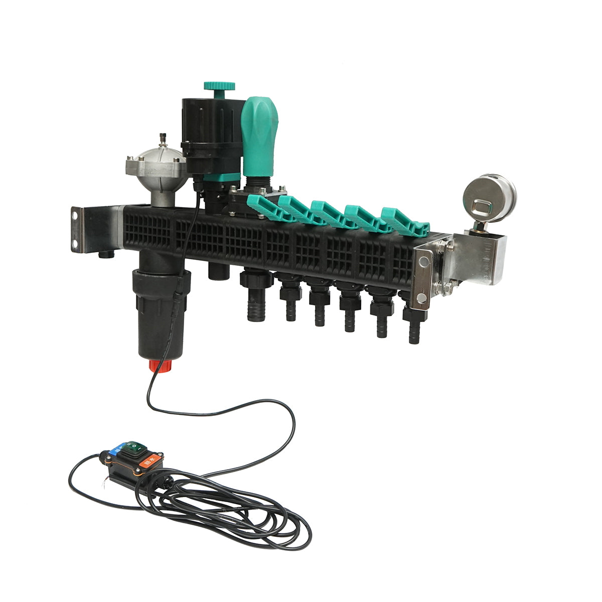 Herbicide distributor with 5 horsepower, filter, electric valve, and glycerin manometer 25 bar