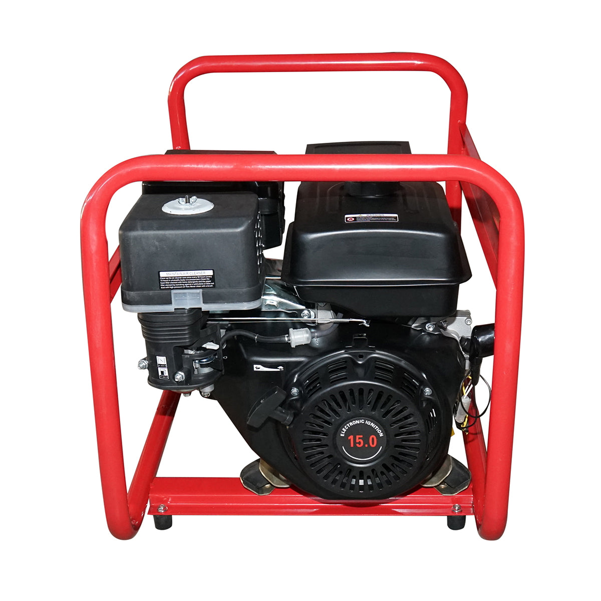 Electric generator and welding machine 200A, 5KW/220V with 15 HP gasoline engine, key start Breckner Germany