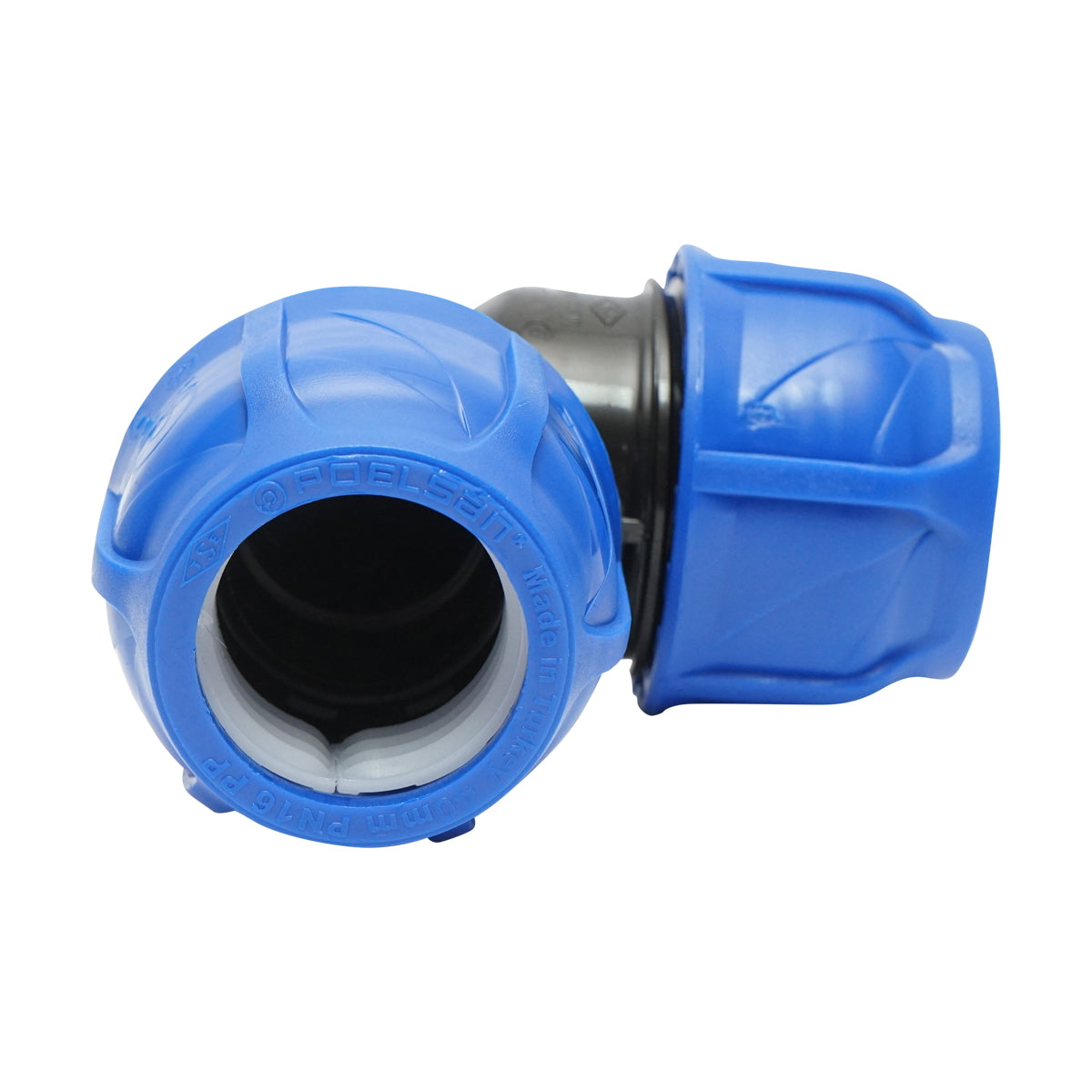 Compression fitting equal D40x40mm, PN16, for irrigation systems