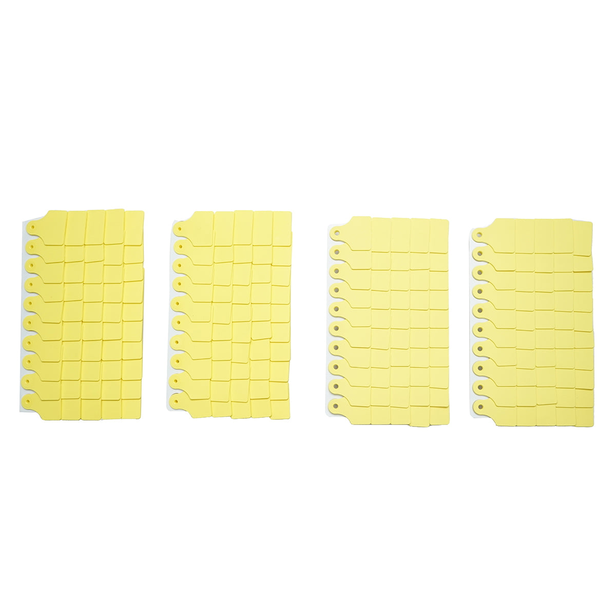Set of 50 yellow unmarked ear tags 31x43mm for sheep Breckner Germany