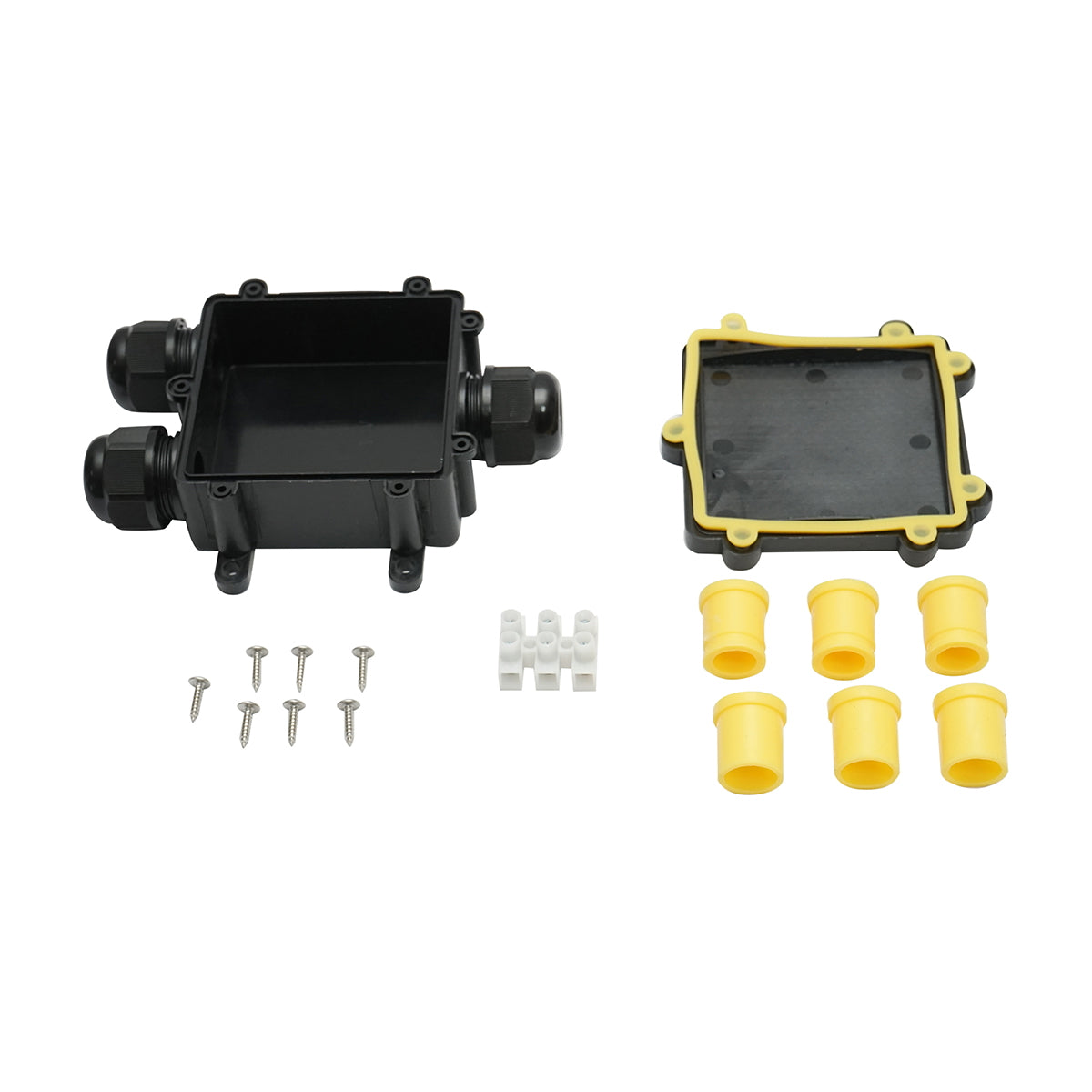Sealed junction box with presets 24A 450V AC, 3 ways 3-14mm IP68 Leader