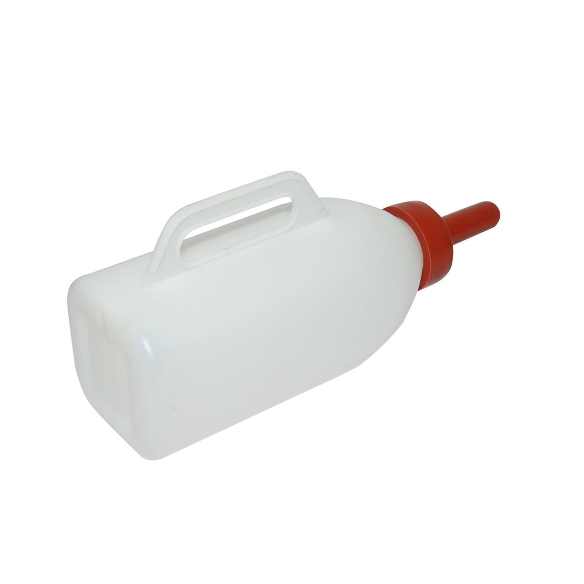 Plastic bottle drinker with teat 2 L for calves Breckner Germany