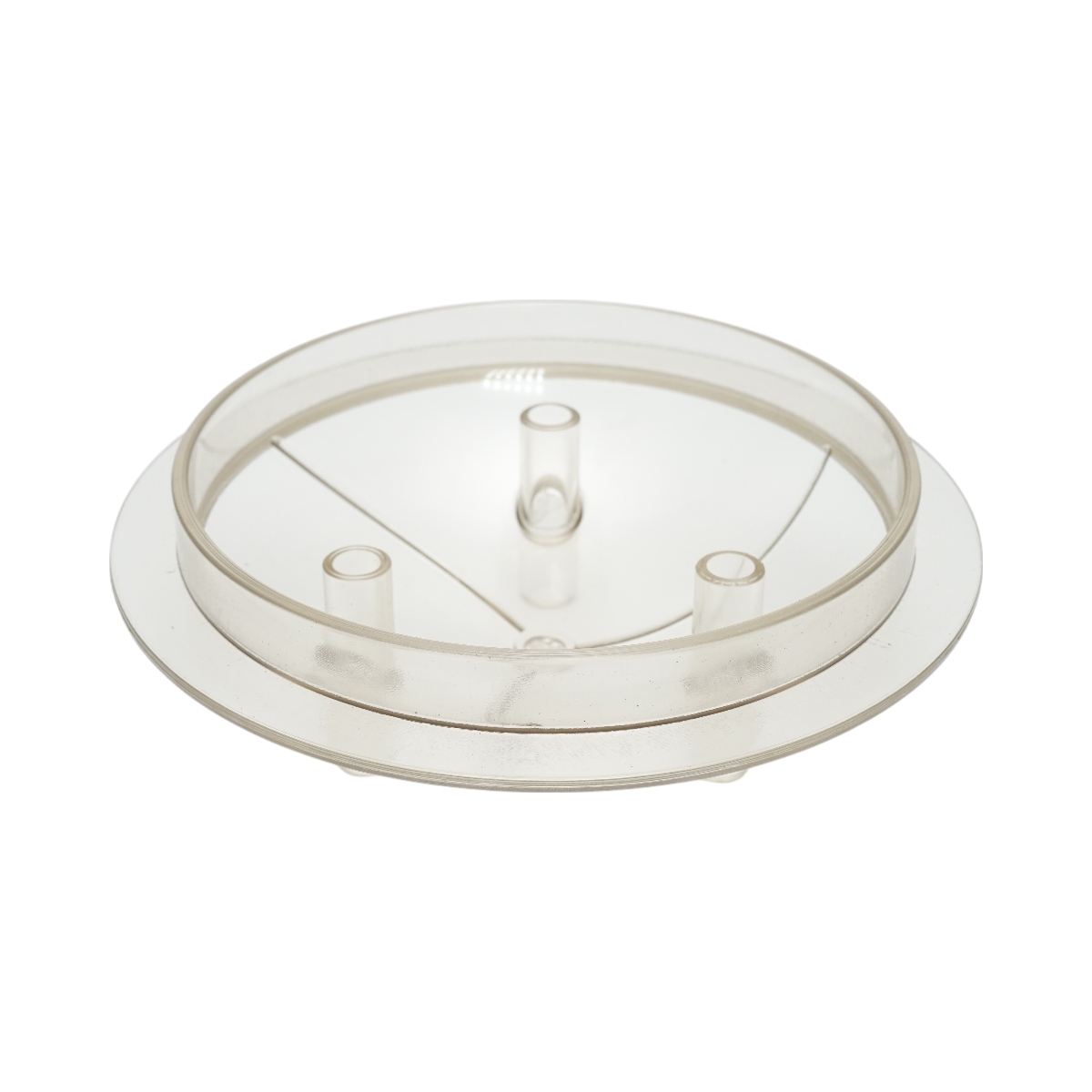 Transparent lid for 40L bottle with 3 outlets for cow milking machine Breckner Germany