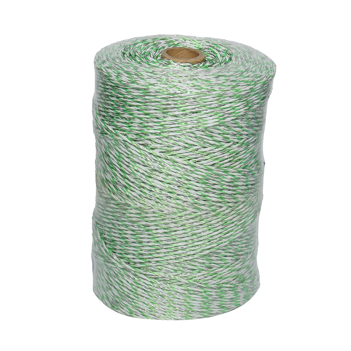 Green-white wire roll 3mm 6x0.3mm SS 0.31 Ohm/m, 500m electric fence Breckner Germany
