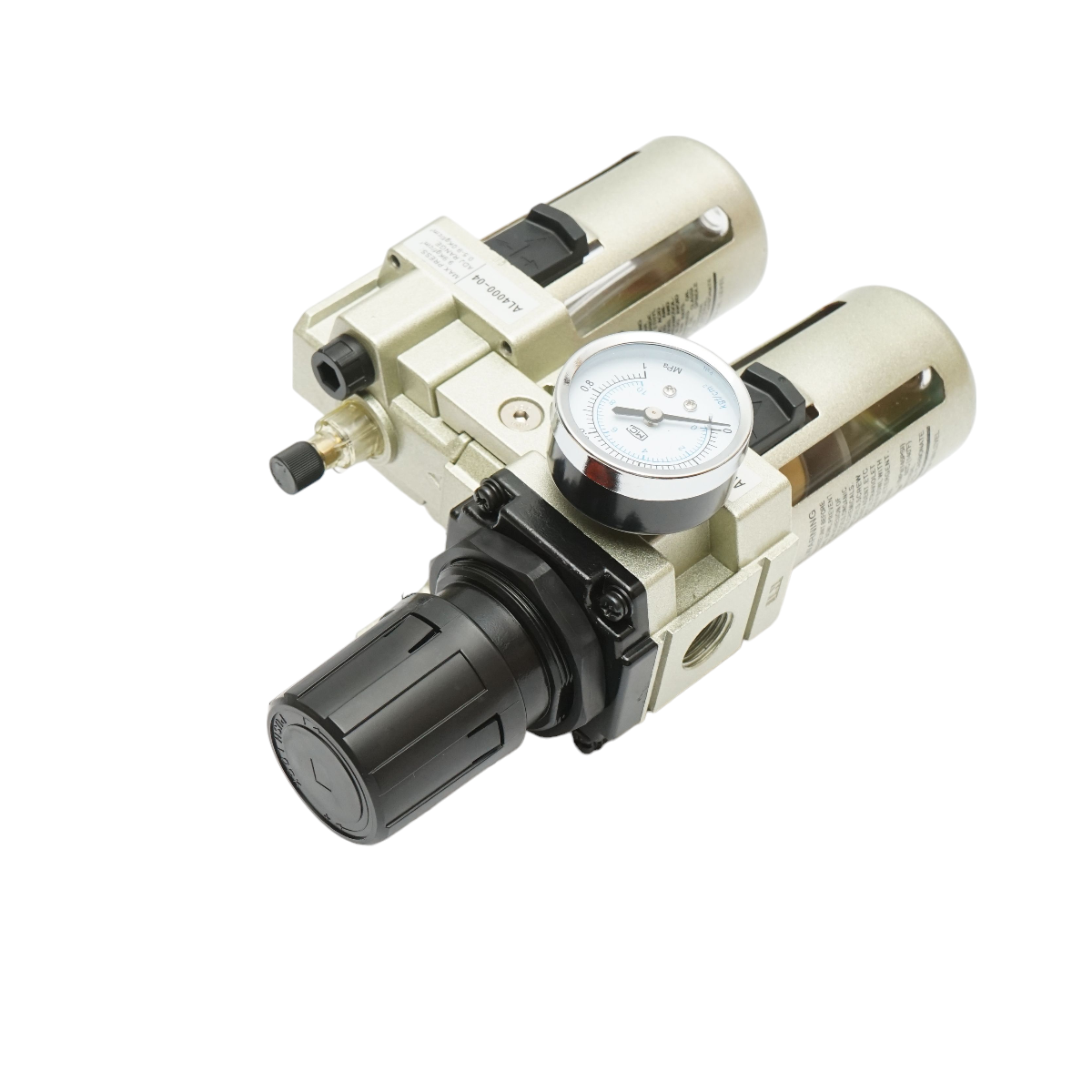Air filter and lubricator with a maximum pressure regulator of 1 MPa, 1/2 connection