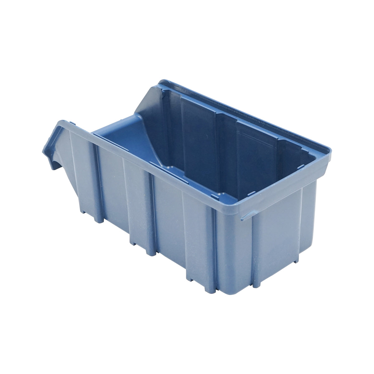 Blue plastic storage box 103x230x95mm