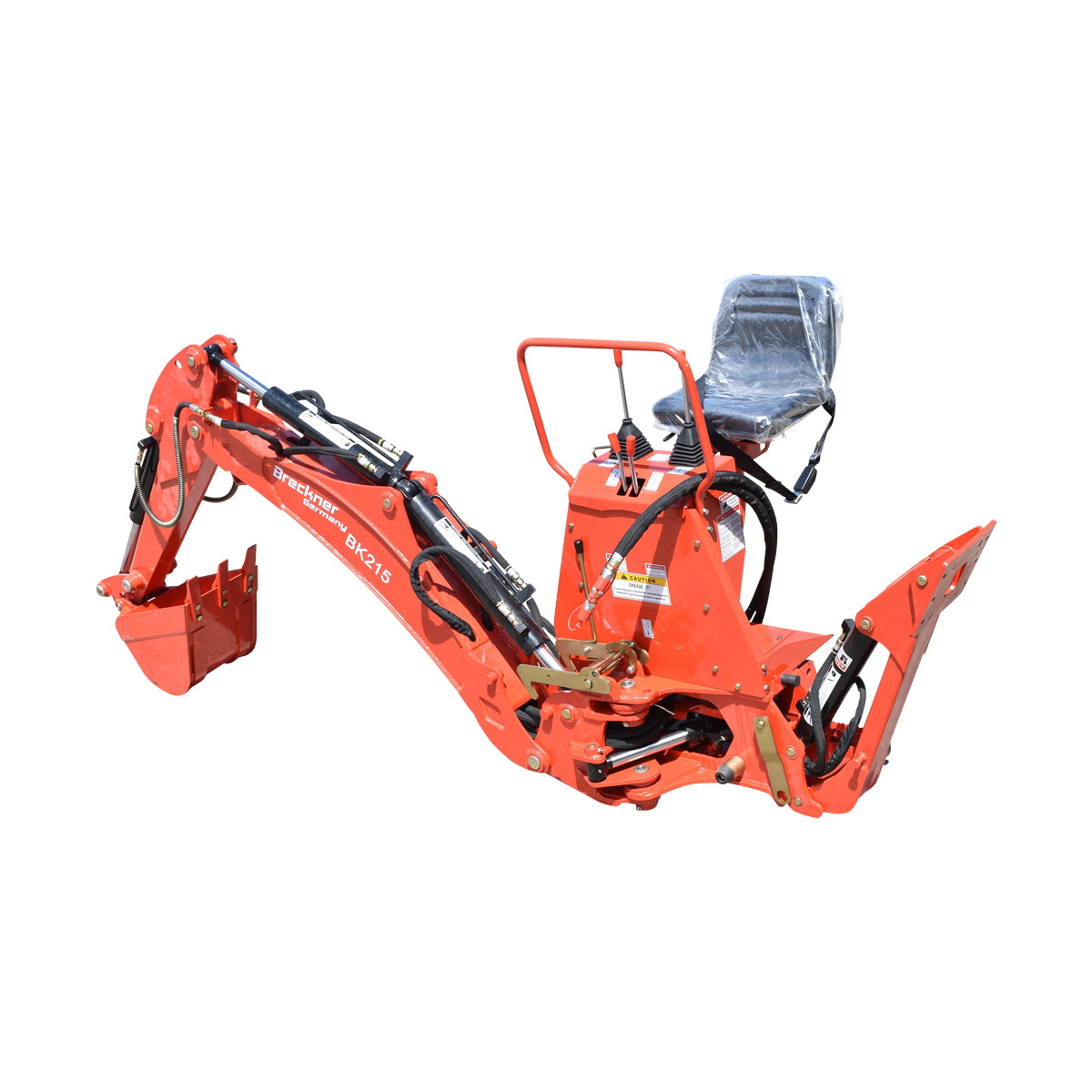Excavator arm for tractor 25-50HP, 180-degree rotation, digging depth 2.2m, 415Kg Breckner Germany