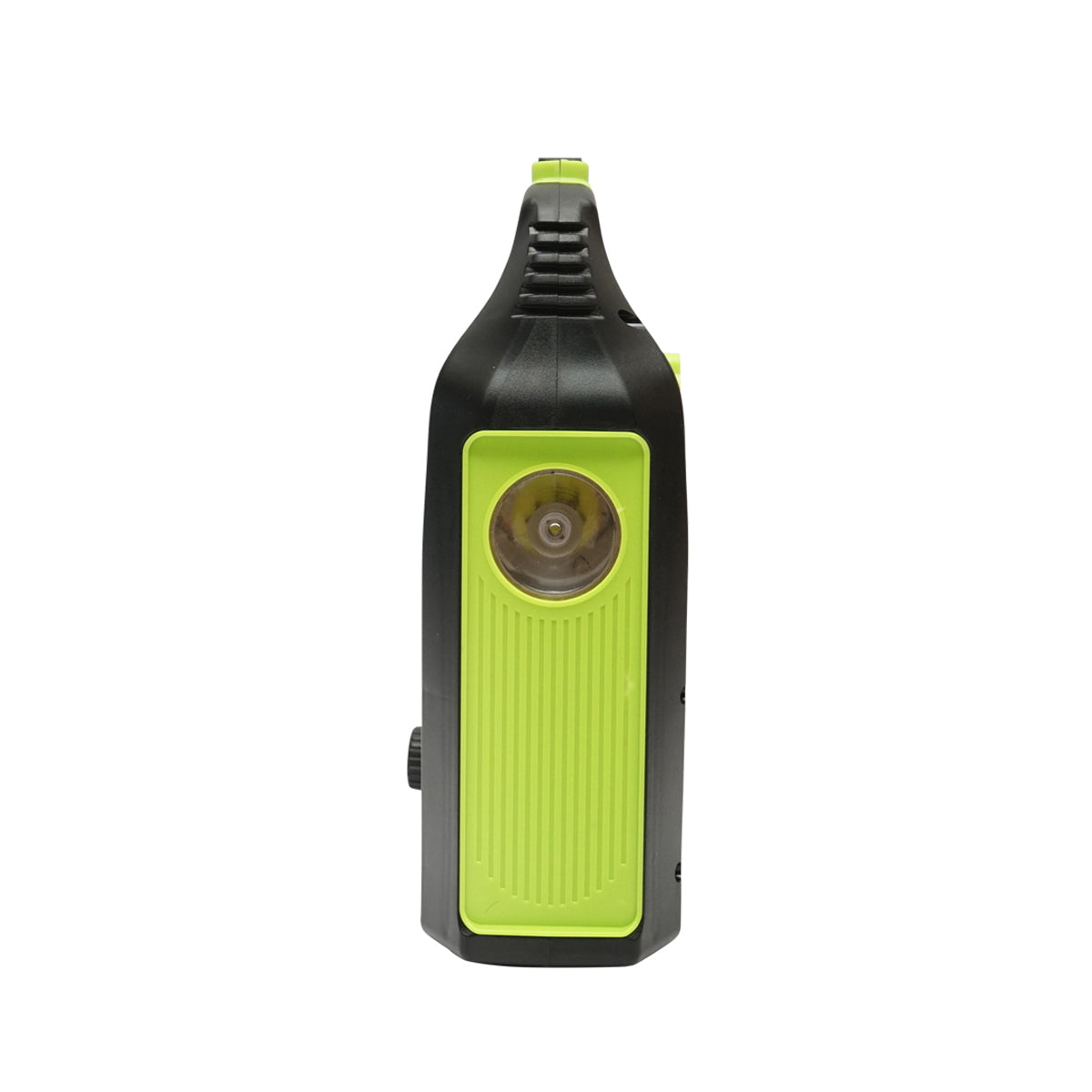 Portable LED lighting kit with 3 bulbs/projector, FM radio, solar panel, and 6V, 4.5Ah battery for fishing camping GD-8071