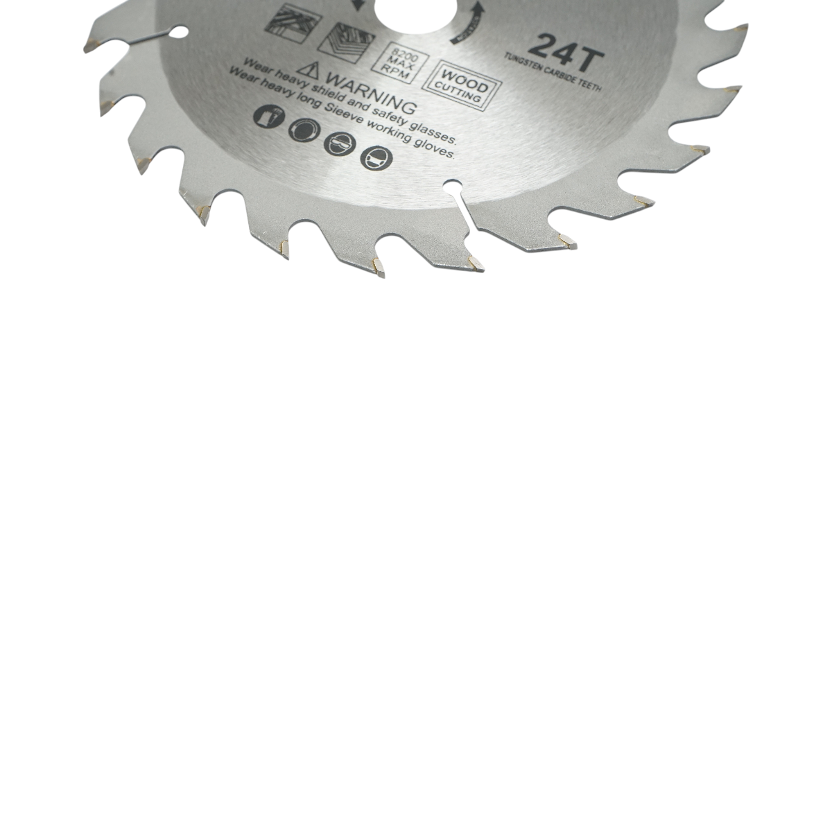 Circular saw blade for wood 185x22.23mm, max speed 8200rpm, 24 teeth Crownman