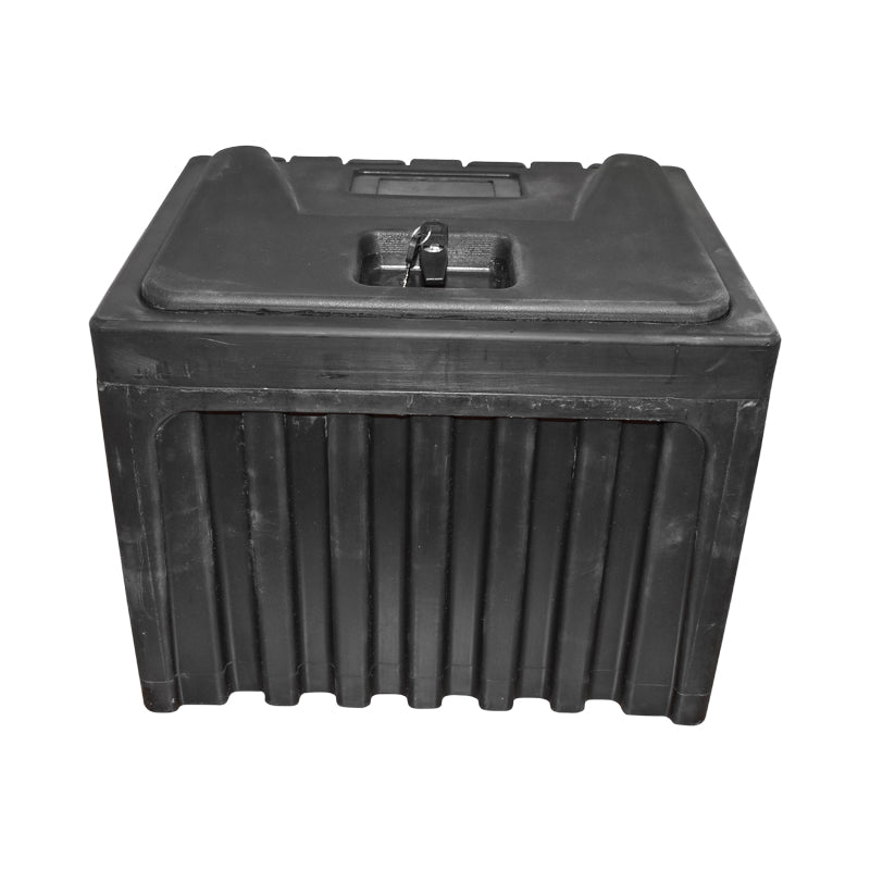 Tool box without support, made of black plastic 380x400x500 mm