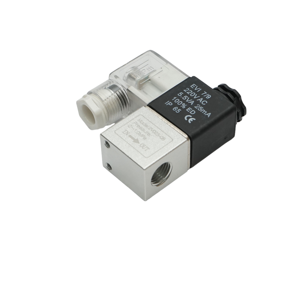 Pneumatic solenoid valve 1 circuit 1/4, DC24V, AC220V IP65