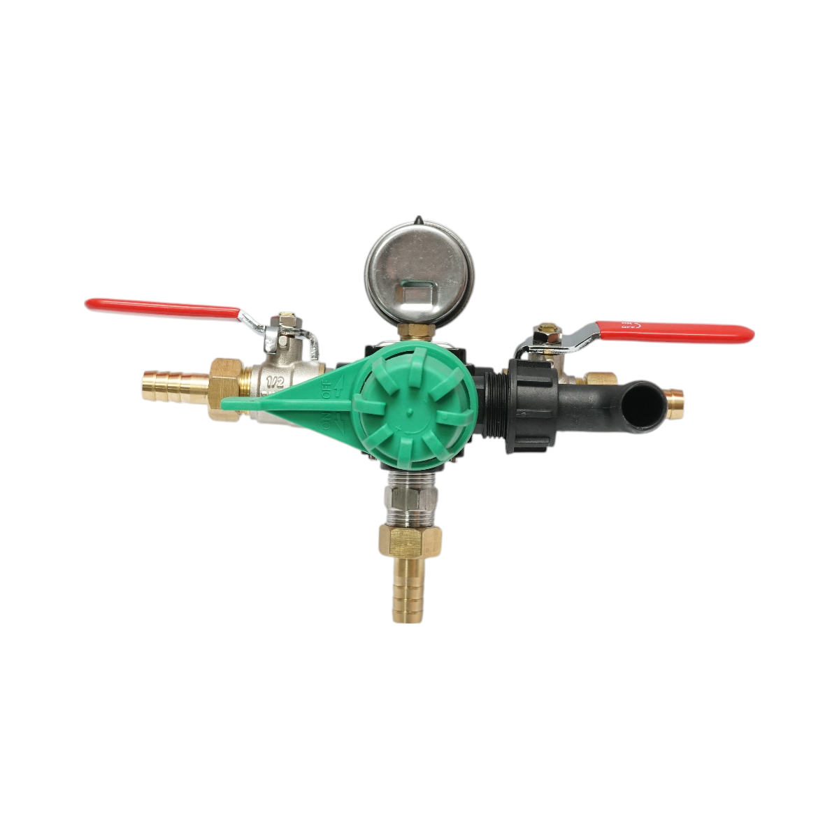 Distributor with 2 horses, glycerin manometer included for herbicide applicator