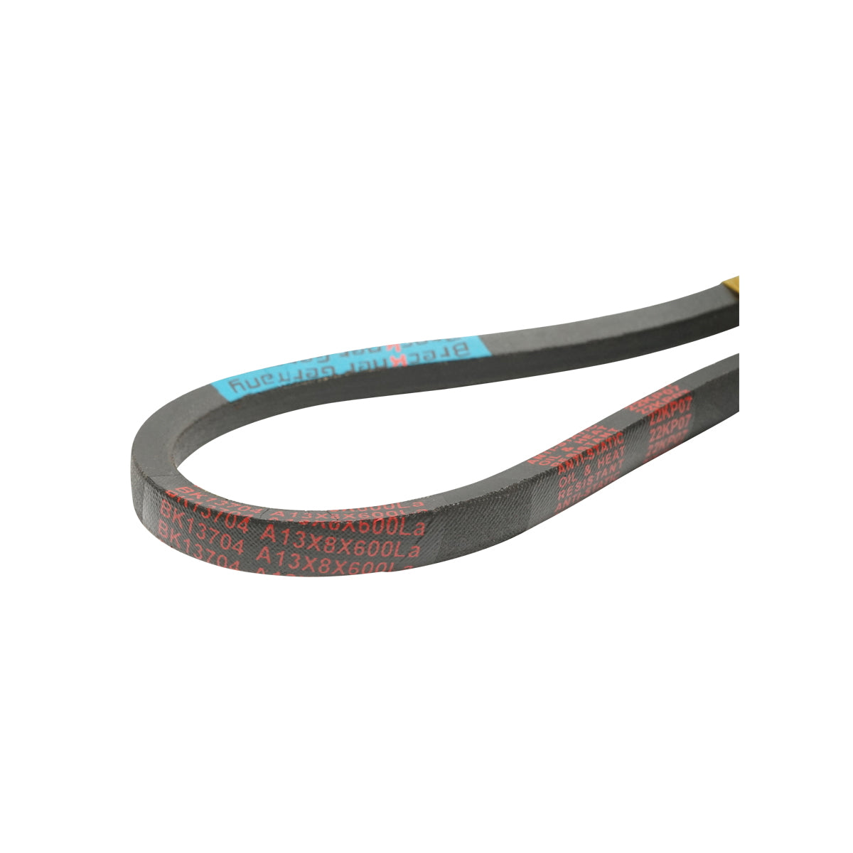 Trapezoidal transmission belt A 13x8x600 LA Breckner Germany