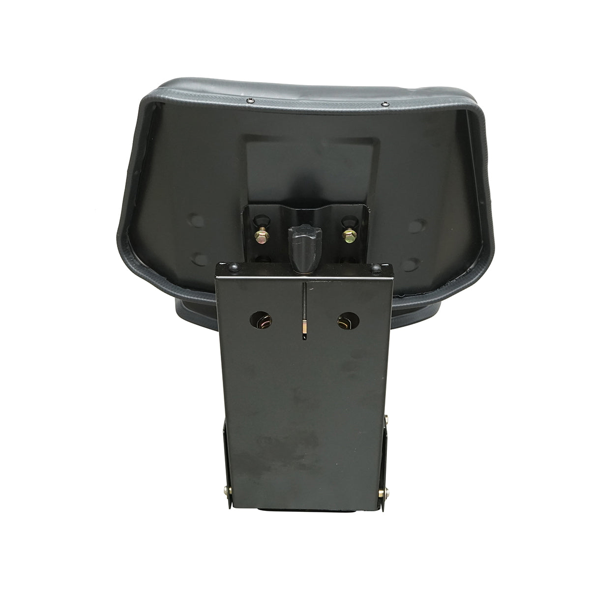 Universal black seat with triple adjustment and shock absorber for tractor U-445