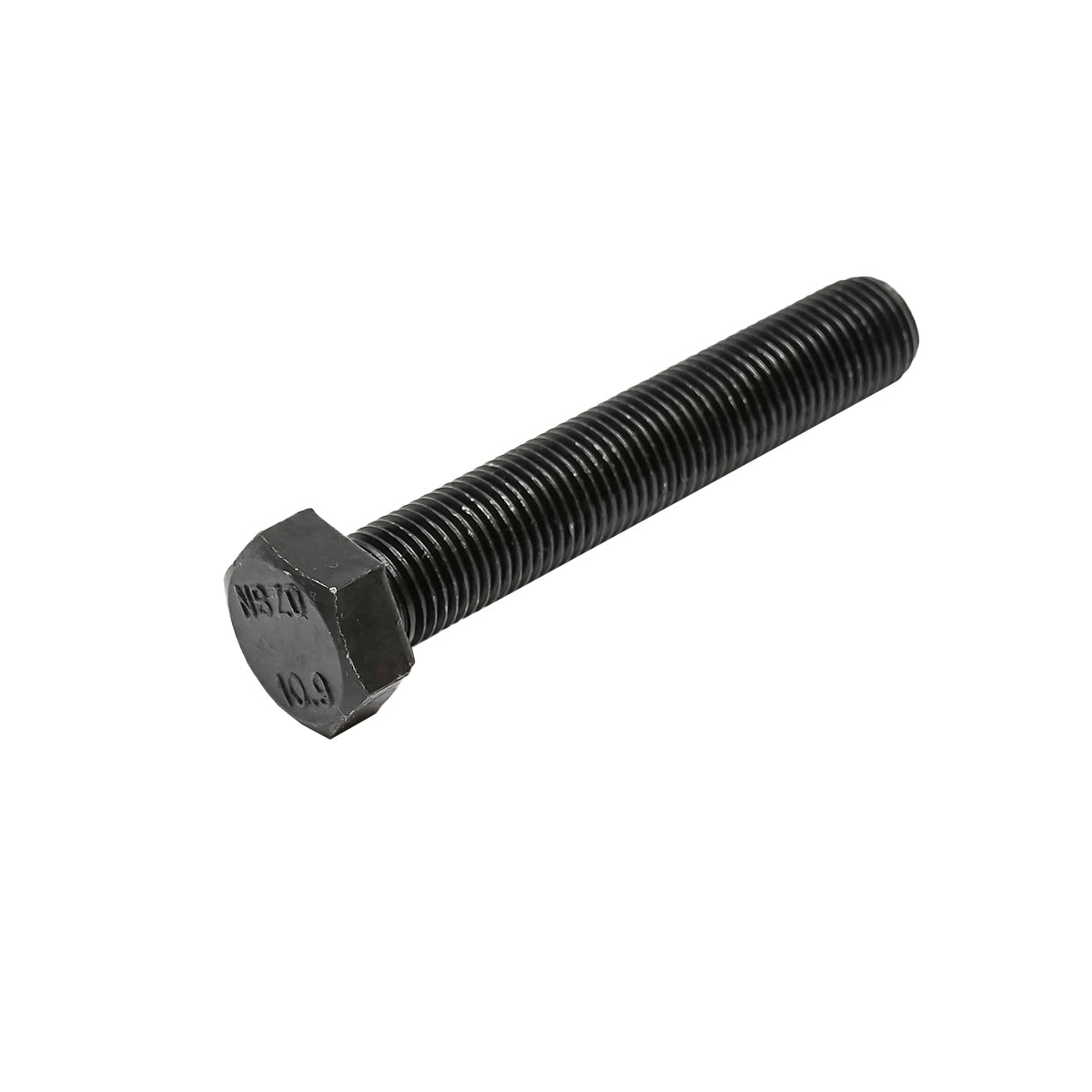 Black screw with hexagonal head DIN 961 M14x1.5x80 G10.9 50 pcs/bag