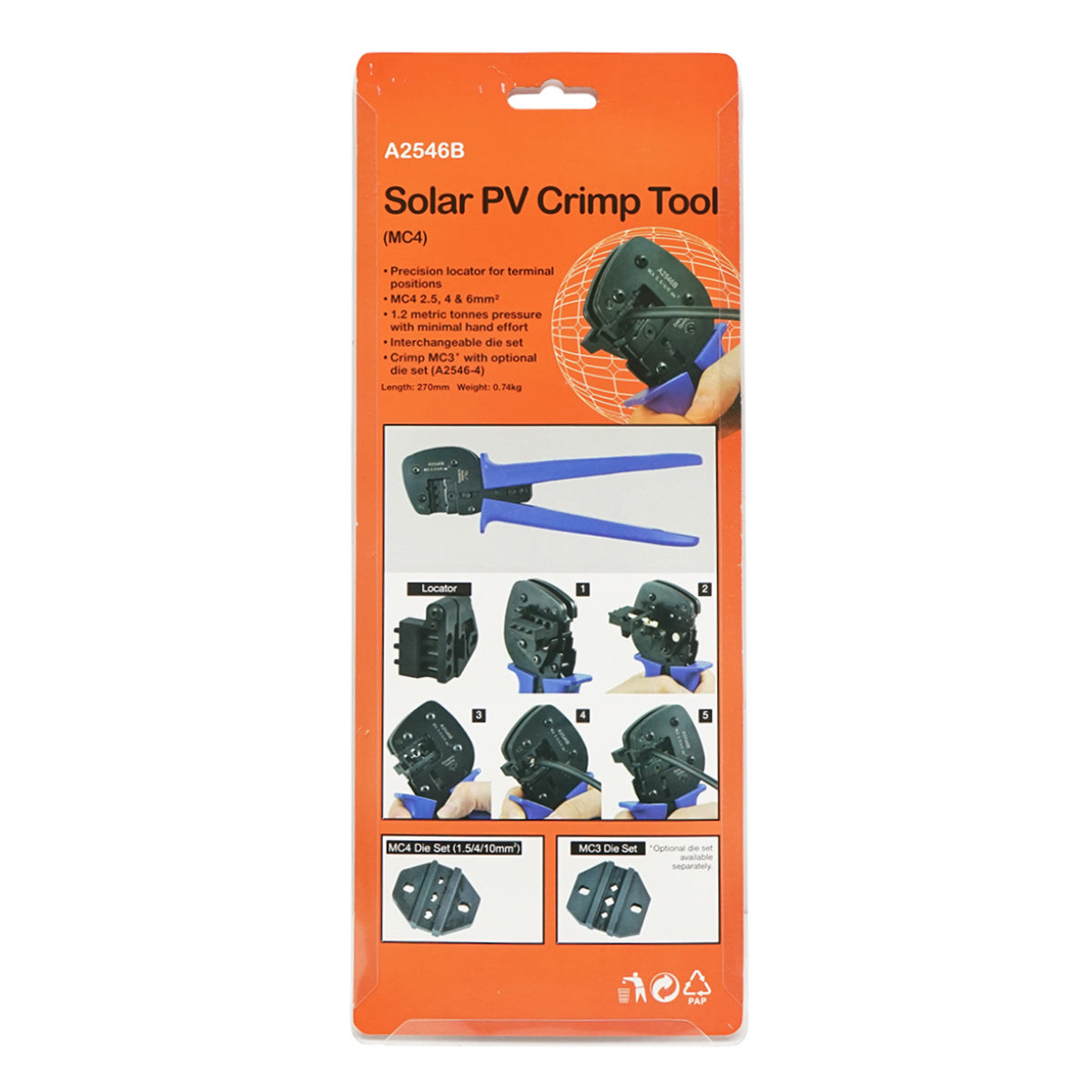 MC4 connector crimping pliers Leader