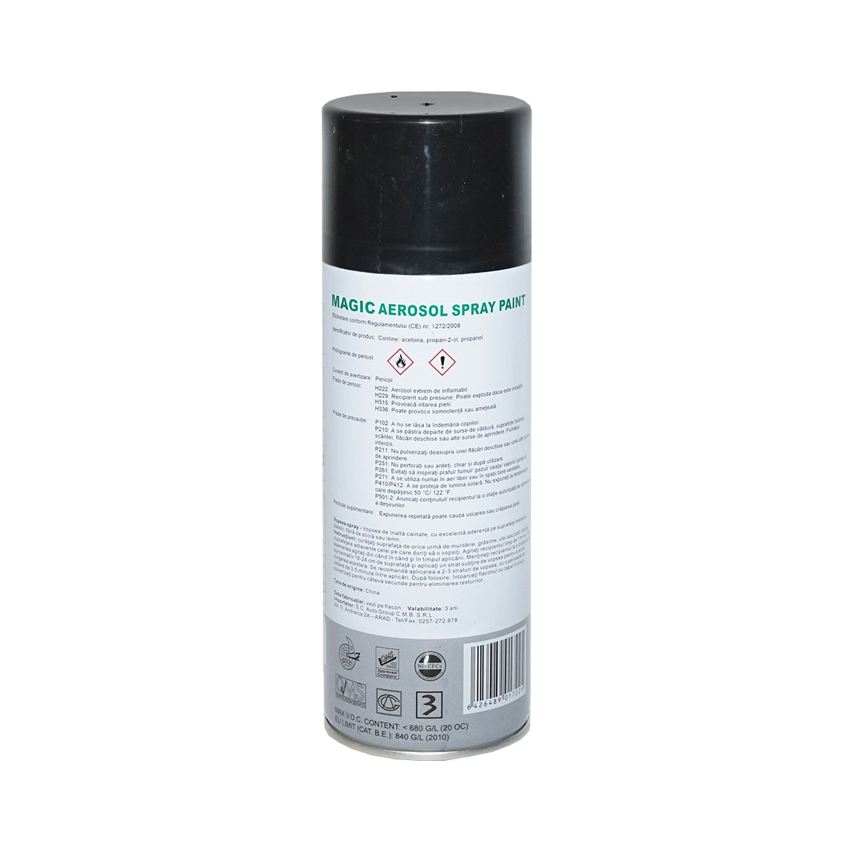 Magic black glossy spray paint 039 450 ml