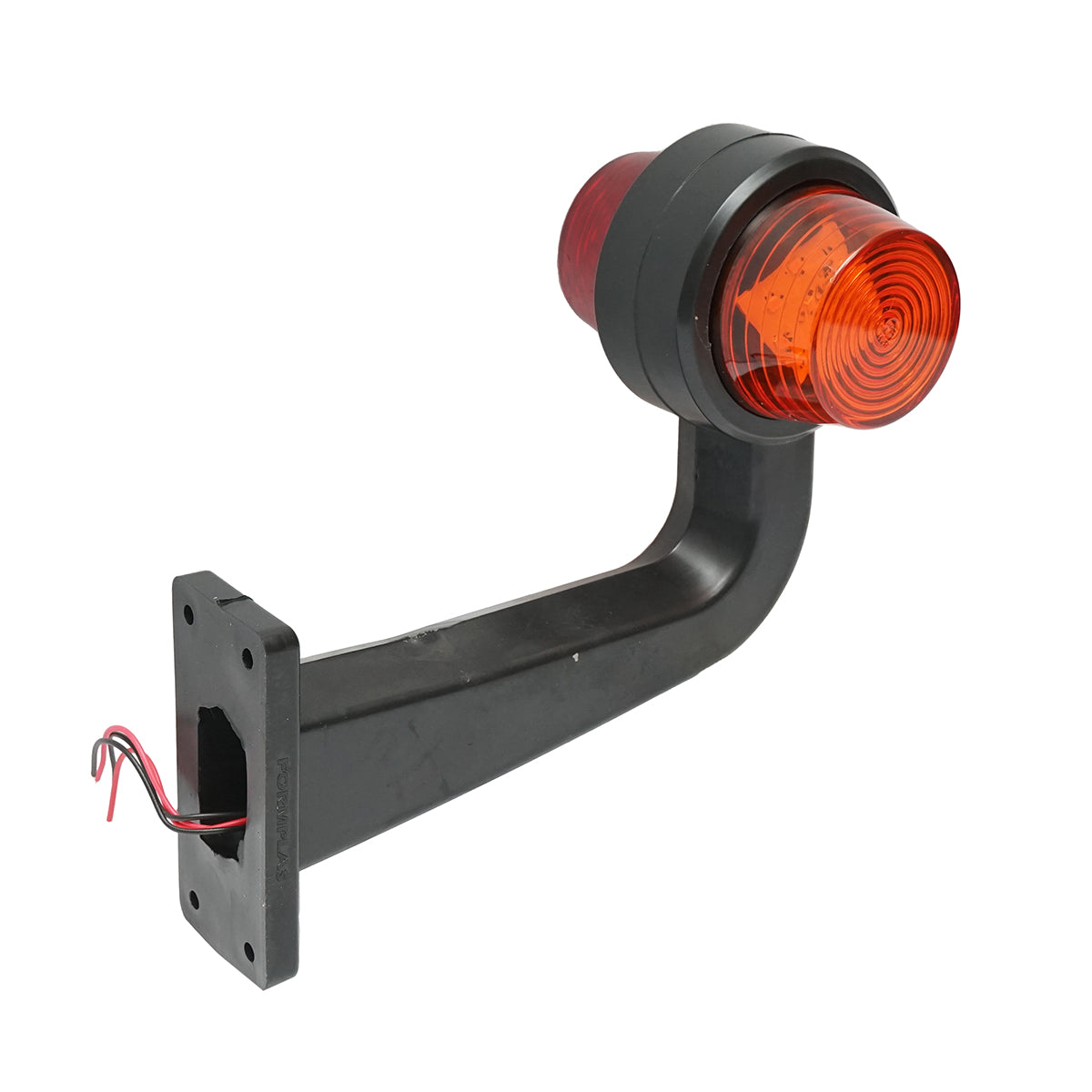 Set of LED side marker lights with arm 12-24V, yellow-red FR0157 Breckner Germany
