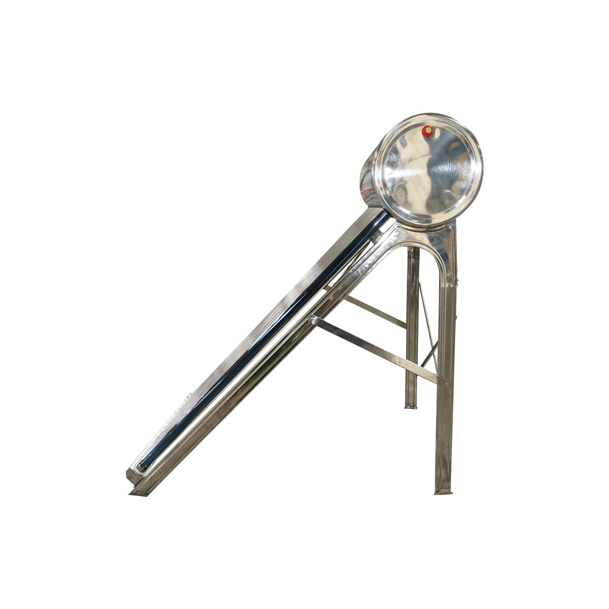 Unpressurized stainless steel solar panel with 15 tubes for hot water, 150L boiler, 1450x490x490mm Breckner Germany