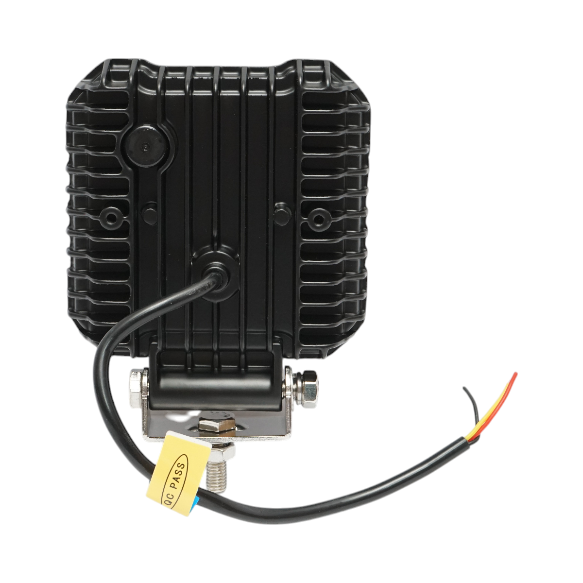 Square LED projector with DRL 9-80V, 48W, white-yellow, aluminum housing IP67 Breckner Germany