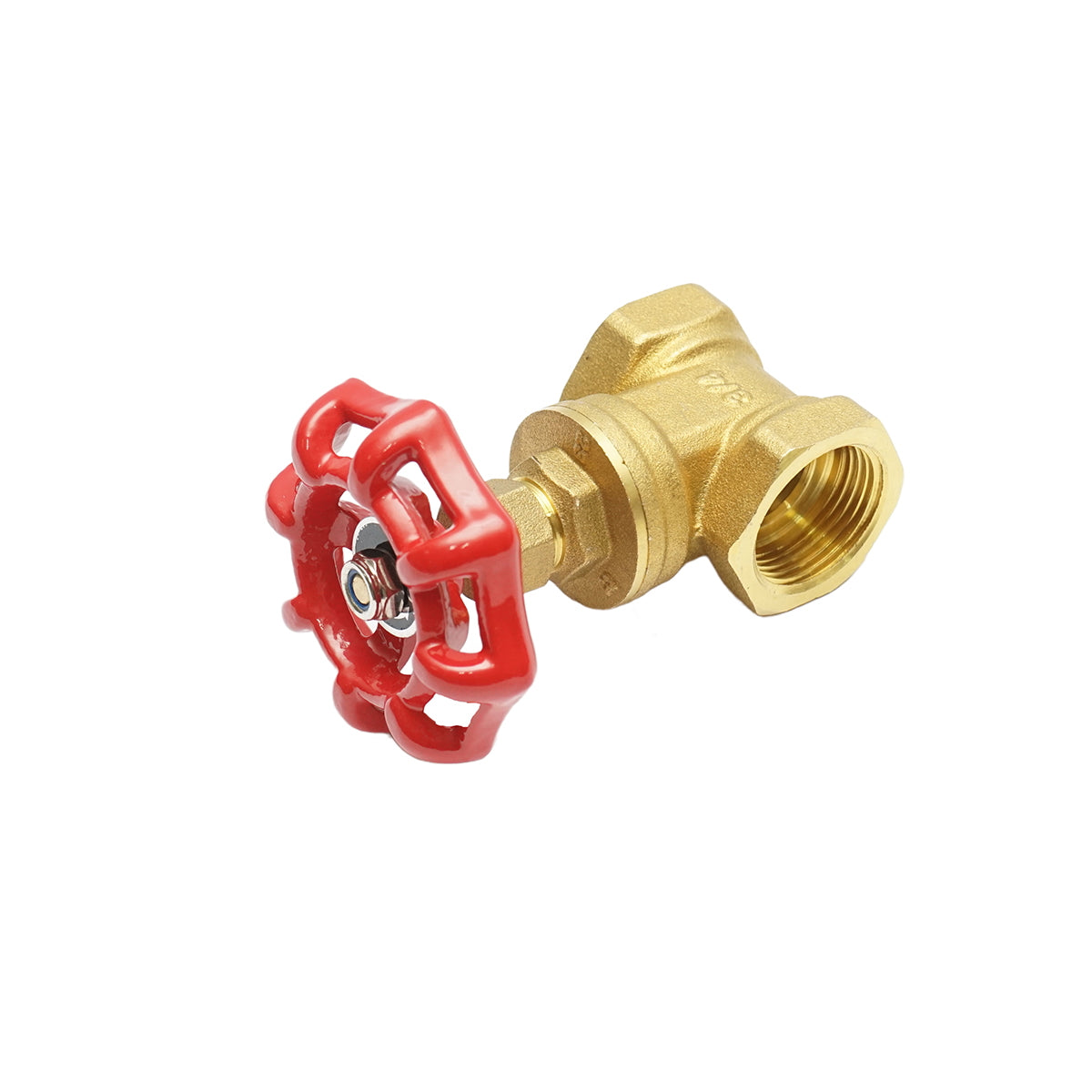 Brass passage valve 3/4, PN16 with internal thread DN20, PN16