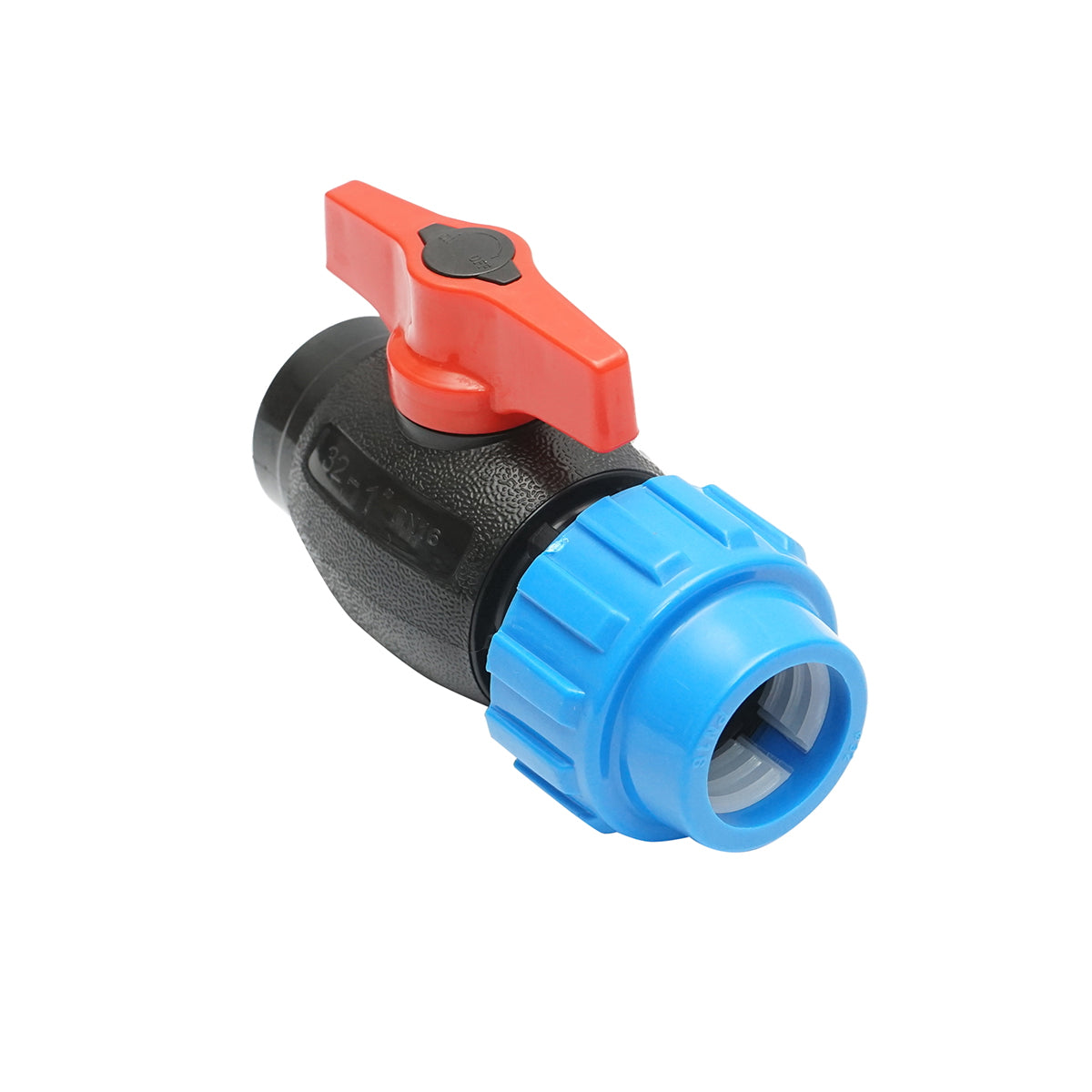 Ball valve fitting with internal thread D32x1, PN16, for irrigation systems
