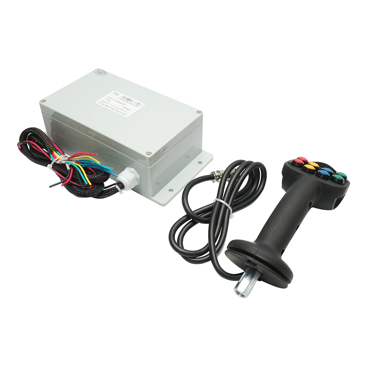 Joystick with 8 electric buttons, 24V with control module