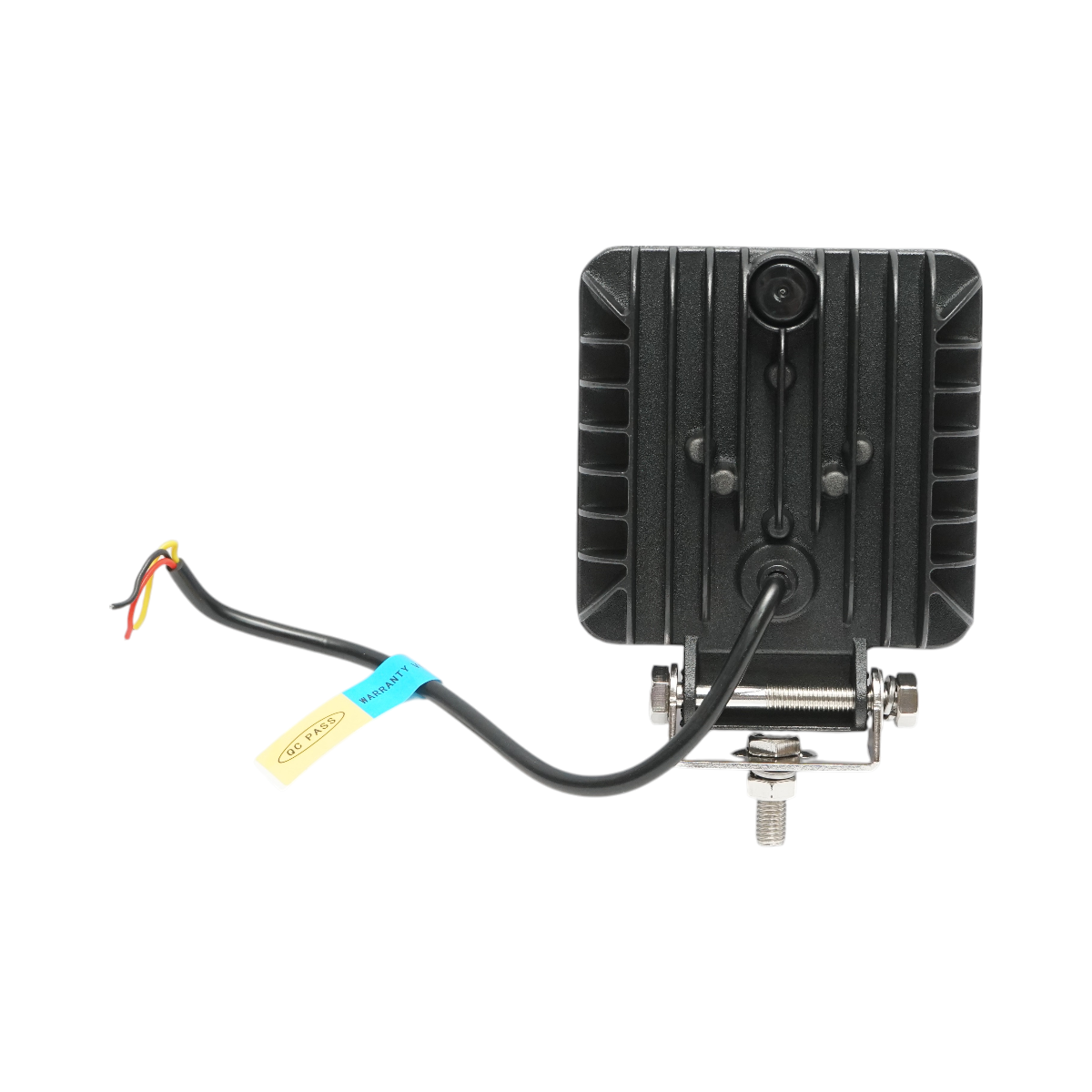 Square LED projector with DRL 9-80V, 36W, white-yellow, aluminum housing IP67 Breckner Germany