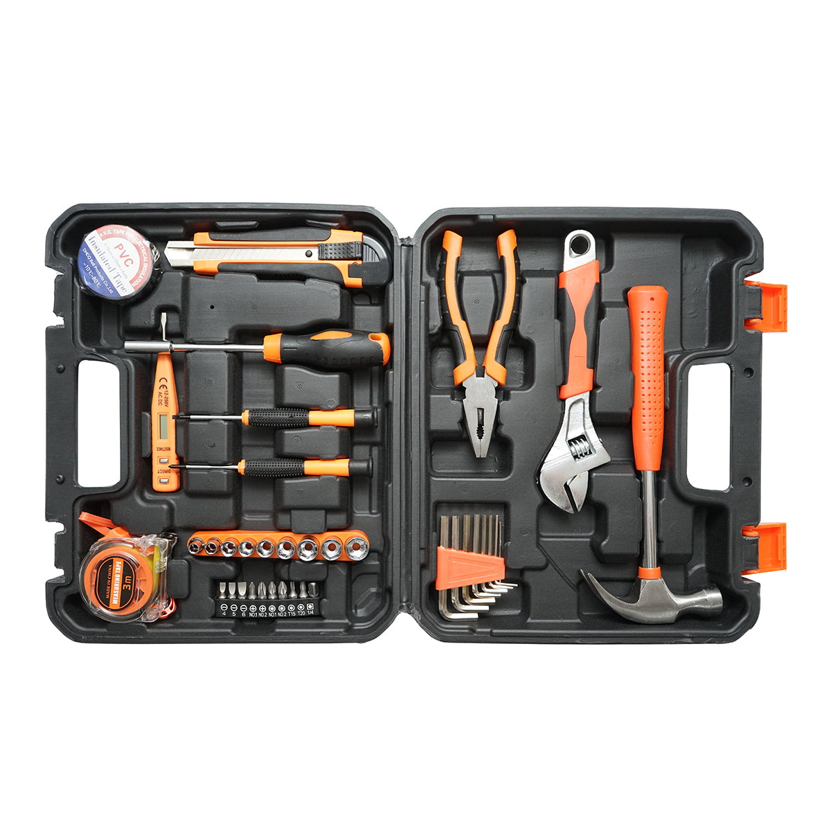 Combined tool and equipment set 37 pieces