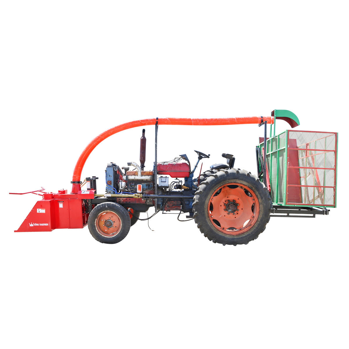 Silo choppers on 2 rows with hydraulic collection container Konig Traktoren