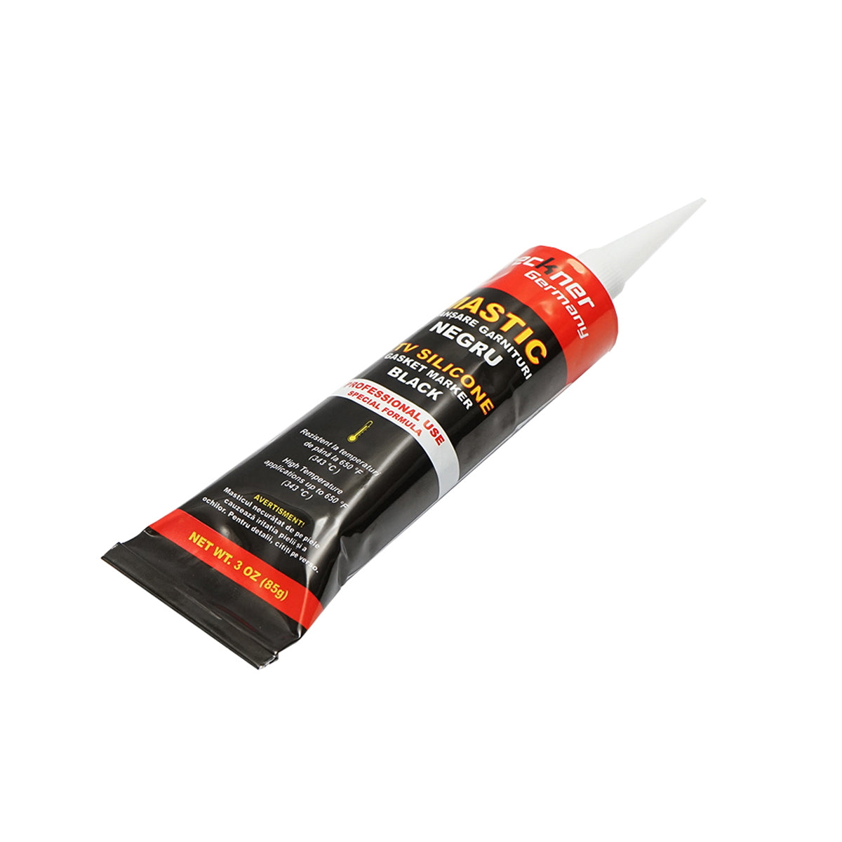 Silicone sealing black gasket 85g for high temperatures 343 degrees