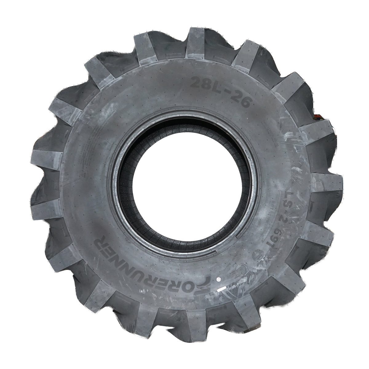 Off-road tire 28L/26 20PR studded LS-2 TL QH691